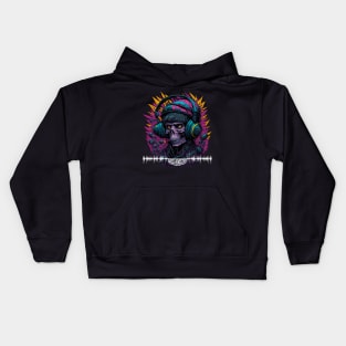 SKULL RAVE BASS Kids Hoodie